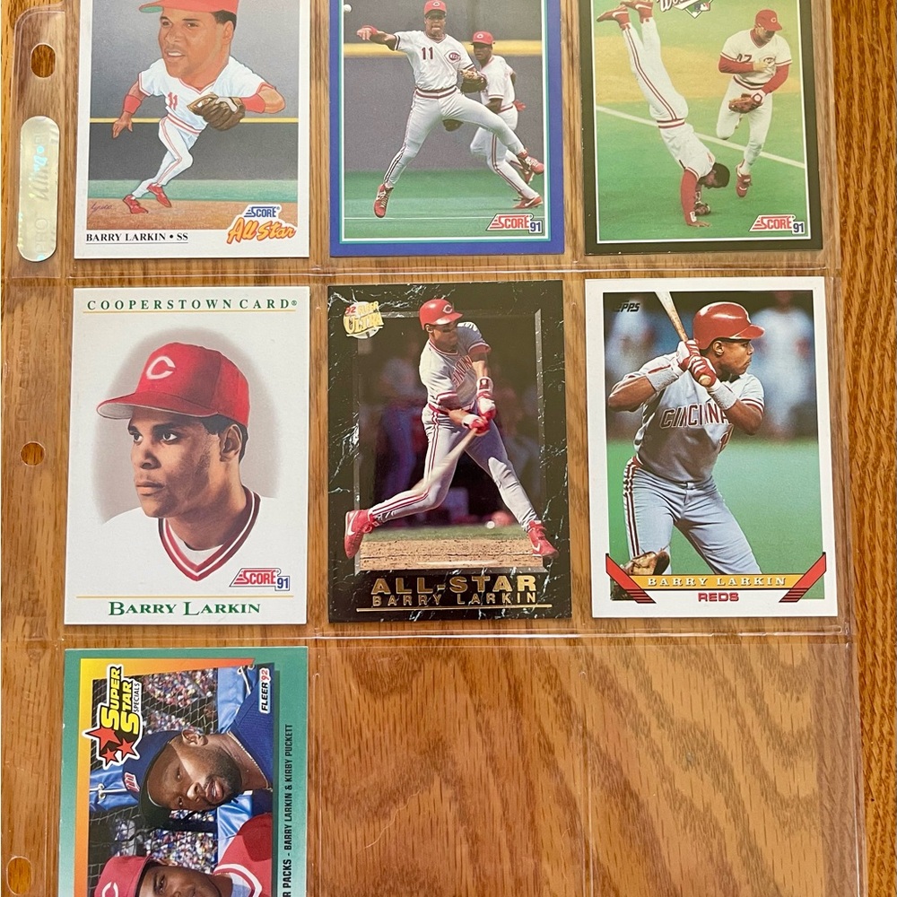 Barry Larkin Baseball Card Collection
